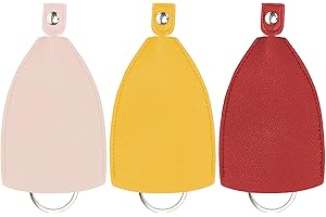 UTXN 3Pcs Car Key Holder Pouch Car Keycase Pull Type Key Covers Car Key Bag PU Leather Key Pouch Key Protection for Men Women New Car Gift