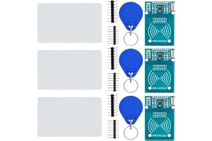 Gebildet 3st RFID-Kit: RC522 RF IC-Kort Sensormodul med S50 Tomma Kort och Nyckelringar, Kompatibel med DIY-Elektroniska Kort