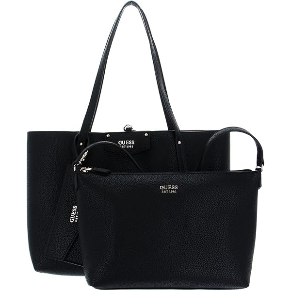 Borsa Tote Guess Vikky Donna - Nero, Ecopelle, 39.5x31x18 Cm - Foto 10