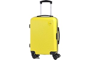 CABIN GO CABIN 5512 Valigia Trolley ABS, bagaglio a mano 55x37x20, Valigia rigida, guscio duro e antigraffio con 8 ruote.