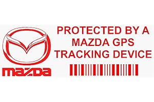 ‎PLATINUM PLACE Platinum Place PPMAZDAGPSRED Fensteraufkleber "GPS Red On Clear Tracking Device Security", 87 x 30 mm, für Auto, Lieferwagen, 5 Stück
