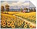 Produktbild Tremont Hill Sung Kim Leinwandbild, Motiv Red River Sunflower Farm, 91 x 122 cm