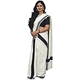 South Cotton Women's Woven Cotton Saree (SC-06_Off White)