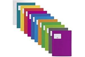 ‎BRUNNEN Brunnen | 12 Schnellhefter FACT!pp (A4, aus transluzentem PP, mit Namensschild, mit Einstecktasche innen) (12 Farben)