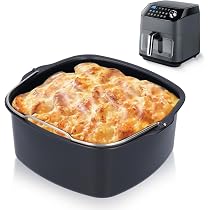 TOPINCN Airfryer-Kuchenform Aus Lebensmittelechtem Eisen - 18cm Für Philips HD9925/HD9860/HD9905 | Spülmaschinenfest & Vielseitig