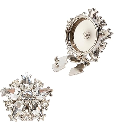 Bottone Strass, 10pcs 0.8in/2cm Bottoni Con Strass Royal Fiore Bottoni - 11