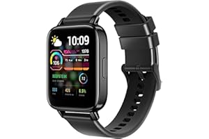 FMK Smartwatch Uomo Donna Orologio Chiamate - 1.7" Impermeabile Smart Watch e Assistente Vocale con Contapassi, SpO2, Monitor Sonno, Cardiofrequenzimetro, Notifiche Messaggi Whatsapp