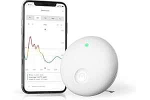 Airthings 321 Wave Enhance: monitor jakości powietrza (CO2, VOC, wilgotność, temperatura, ciśnienie, hałas, światło) – optymalizuje sen w sypialniach i koncentrację w biurach domowych
