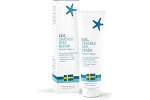 CCS Cracked Heel Repair Cream- Visible Results in 3 Days for Heels and Very Dry Feet, Contains 25% Urea Lactic Acid, Clinically Tested, 125 ml