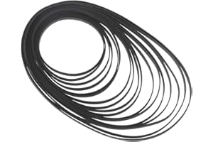 Gereiny Replaced Turntable Belt Rubber Flat Drive Belt for Record Player Walkman DVD Repeater 4mm Wide Replacement
