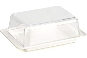 Kimmel Mantequera con Tapa, Blanco/Transparente, Klein