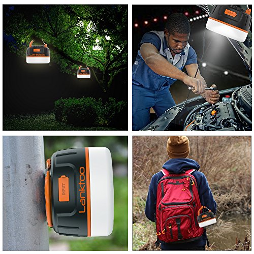 Lanktoo 2-In-1 Rechargeable Camping Lantern & 6400mAh Power Bank – IP65 Ultral Bright Magnetic LED Light for Camp Tent Working Ourdoors Hiking Fishing Emergencies - 4