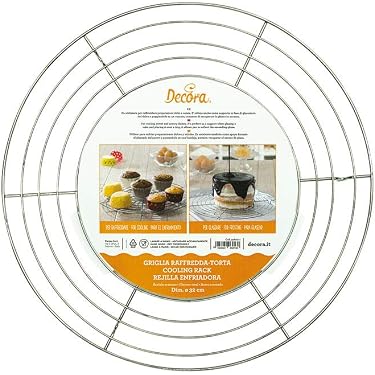Grille De Refroidissement Ronde En Acier Inoxydable 200 Mm | 3 Pieds, Pour Gâteaux, Biscuits, BBQ - 4