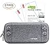 Produktbild Nintendo Switch Tasche, Switch schlank Tragetasche, Tragbare Tasche/ Aufbewahrungstasche/ Hartschale,Cover, Schutzhülle/ case/ Tasche/ Hülle, mit der Nintendo Switch Konsole & Zubehör , Prämie Gehärtetes Schutzfolie/Panzerglas, 2 Stück ,10 Spiele, Grau