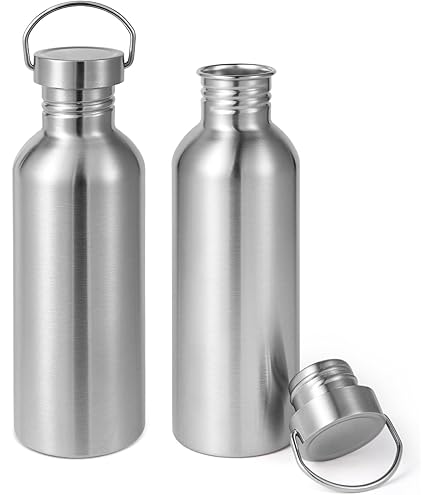 NIRLON Tall Bell Single Wall Stainless Steel Water Bottle 1000ml SIPPER Cap 500x500