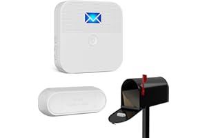 COTINSE Allarme cassetta delle lettere per posta consegnata Briefkasten Alarm Mailbox Alert Benachrichtigungssystem für Briefkästen, 600 Fuß Reichweite, drahtloser,Briefkastensensor mit LED-Anzeige