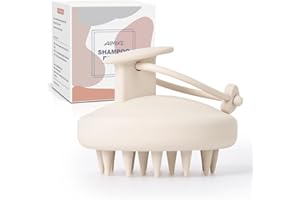 ‎AIMIKE AIMIKE Silikon Kopfhaut Massagebürste Shampoo Bürste, Umweltfreundliche Kopfmassage Bürste für Peeling und Stimuliert das HaarWachstum, Kopfmassage Shampoo Haarbürste [Nass&Trocken],Haferflocken