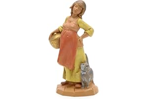 Holyart schwangeres Hirtenmädchen 12 cm Fontanini