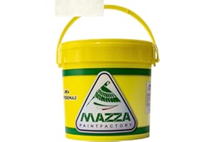 MAZZA Pittura Decorativa Per Interni Effetto Sabbiato Lt 5 Sabbia Colorificio Vernice Muro Effetto Metallizzato Cangiante Perlescente Idropittura Murale Colorata Bianco Perla Sbp Pearl