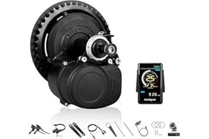 VARSTROM TSDZ Mittelmotor TSDZ2B 36V 250W 2024 Version, Elektrofahrrad Umbausatz mit 810S Farb LCD Anzeige