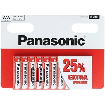 Panasonic AAA (1.5v) Zinc Carbon Batteries (also known as UM4, MN2400), 10 Count (Pack of 1) - View 7