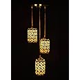G Gojeeva Round Chandelier, Pendent Ceiling Light For Home Decoration - Multicolor(Glass)(Corded Electric)