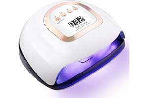 NEFLSI 220W LED UV Lampe Nageltrockner für Nägel 57 LED Nagellampe mit 10/30/60/99s Timer Infrarot Sensor Aushärtelampe Lampe für Nägel Schnell Trocknender Nagel Lampe für Finger/Zehennagel Gel