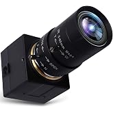 Svpro USB Webcam, 5-50mm, 8.0 Megapixel Varifocal Lens, High Definition Industrial USB Camera 1/3.2 Inch IMX179 Sensor, Mini