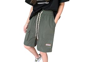 Xinor Pantaloncini Donna Cargo Pantaloni Corti Estivi Larghi Impermeabile Lunghezza Ginocchio Vita Alta Bermuda con Tasche