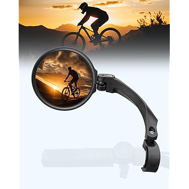 Specchietti Per Bicicletta Universali 2 Specchietti Retrovisori Per Bici/e- Bike - Sinistro E Destro, Regolabili 360°, Montaggio Su Manubrio 21-26mm Specchietto Mountain Bike Regolabile - Foto 3