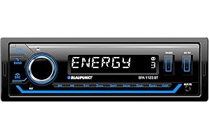 Blaupunkt BPA 1123 BT, 1-DIN autoradio, Bluetooth, USB, entrée auxiliaire, Sortie subwoofer, Multicolore, 4x50 Watts, 12V