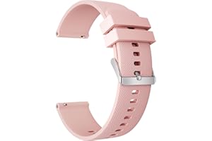 TOOBUR Cinturino per orologio da 22 mm, Cinturini di ricambio in silicone a sgancio rapido, Compatibile con orologi con larghezza anse di 22 mm, modello universale