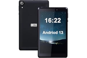 C idea 8-Calowy Tablet,Android 13,5000mah Długi,Podwójny Wyświetlacz Kamery Hd Ekran Dotykowy Tablety Do Rozrywki (Czarny)