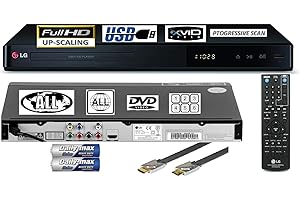 LG DP542H HDMI/MULTIREGION DVD Player 1080p HD Upscaling DivX / USB Playback - PAL & NTSC , CD Audio, Black.