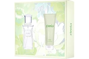 ZINNIA - Original Colonia 100 ml + Loción Corporal 75 ml, Estuche de Regalo Mujer, Perfume Formato Spray, Eau de Toilette Femenina, Aroma Cítrico y Floral, Fragancia Fresca de Larga Duración
