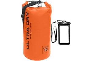 Ultra Dry Adventurer Premium Waterproof Bag, Sack with Phone Dry Bag and Long Adjustable Shoulder Strap Included, Perfect for Kayaking/Boating/Canoeing/Fishing/Rafting/Swimming/Camping/Snowboarding