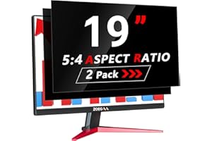 ZOEGAA 2 Pack Privacy Screen 19 Inch for Monitor 5:4,Removable & Anti Blue Light 19 Inch Computer Privacy Screen Filter for HP/Dell/Acer/Asus/Samsung/Lenovo