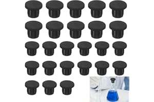 FINALCOOL 25 Tappi Per Fori In Gomma Siliconica, Diametro 10mm 14mm, Silicone Tappo Foro, Rotondi, Impermeabili, Morbido Flessibile Tappo, Tappi Per Guarnizioni Piatte Per Tubazioni, Bottiglie, Colore Nero