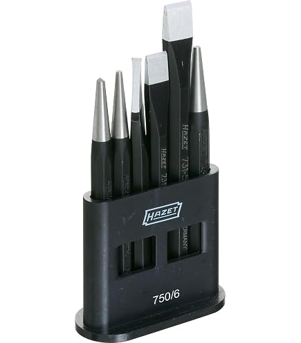Punzone Hazet 745-3 | 120 Mm, Diametro 3 Mm | Ottagonale, Nero Opaco, DIN 6458, Made In Germany