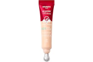 Sérum correcteur 2-en-1 Bourjois Healthy Mix, lisse les rides et les ridules au fil du temps, rafraîchit le contour des yeux, caféine, vitamine C, E et B5, applicateur rafraîchissant, Ivory, 13 ml