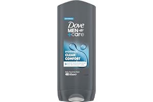 DOVE MEN + CARE Dove Men+Care Hydrating Clean Comfort Men's 3-in-1 Hair, Face and Body Wash Body Cleanser shower gel with 24 hour nourishing MicroMoisture technology for relaxed and re-energised skin 400 ml