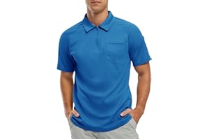 DONHOBO Mens Golf Polo Shirts Short Sleeve,Polo Shirts for Men Adult,Men's Activewear Summer Polos Breathable Quick Dry Tennis Tops Casual Work T Shirts with Pocket