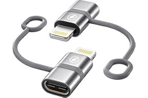 NIPOW Adattatore USB C a Lightning 2 Pezzi, Adattatore Lightning USB C PD 36W Ricarica Rapida per iPhone 14 Pro 13 12 11 X XR XS,iPod e altri Dispositivi Light ning,Supporta Ricarica e Sincronizzazione Dati