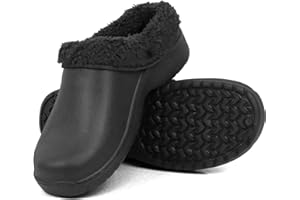 COZSERIES Zuecos Hombre Invierno Forrados Interior Exterior Cálidos Cómodos Antideslizantes Goma Ligera Resistentes Fáciles Limpiar Diseño Moderno Diario Casa Regalo Hecho En España Talla 36-45