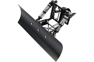 Fenteer 1/18 RC Metall Schneepflug Aluminium Legierung Front Schnee Schaufeln Schneepflug für TRX4M RC Auto LKW Zubehör, Schwarz