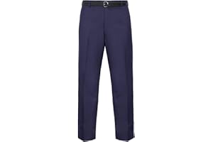 Inspire Me Men Casual Works Pant Formal Classic Trouser Zip Fastening with Hook & Bar