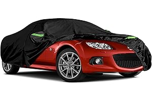 JUDANNA Waterproof Car Cover Replace for Mazda Miata/MX-5 1998-2025, 6 Layers All Weather Full Car Covers with Driver Door Zipper Outdoor for Sun Snow Rain Dust Protection in Summer Winter