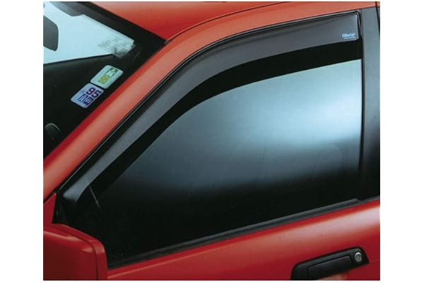 Déflecteurs latéraux compatible avec Dacia Sandero/Stepway/Logan MCV 5 portes 2013-, Gris fumé, Rauchgrau