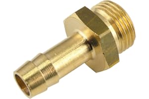 FS FITTINGSTORE Schlauchtülle mit metrischem Außengewinde - PN 16 - M8, M10, M12, M14, M16, M24 (M 10 x 1-9 mm)