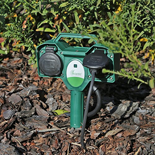Funk Steckdose FSD1 mit Fernbedienung Gartensteckdose Funk Aussensteckdose Steckdose 5m Kabel - 3